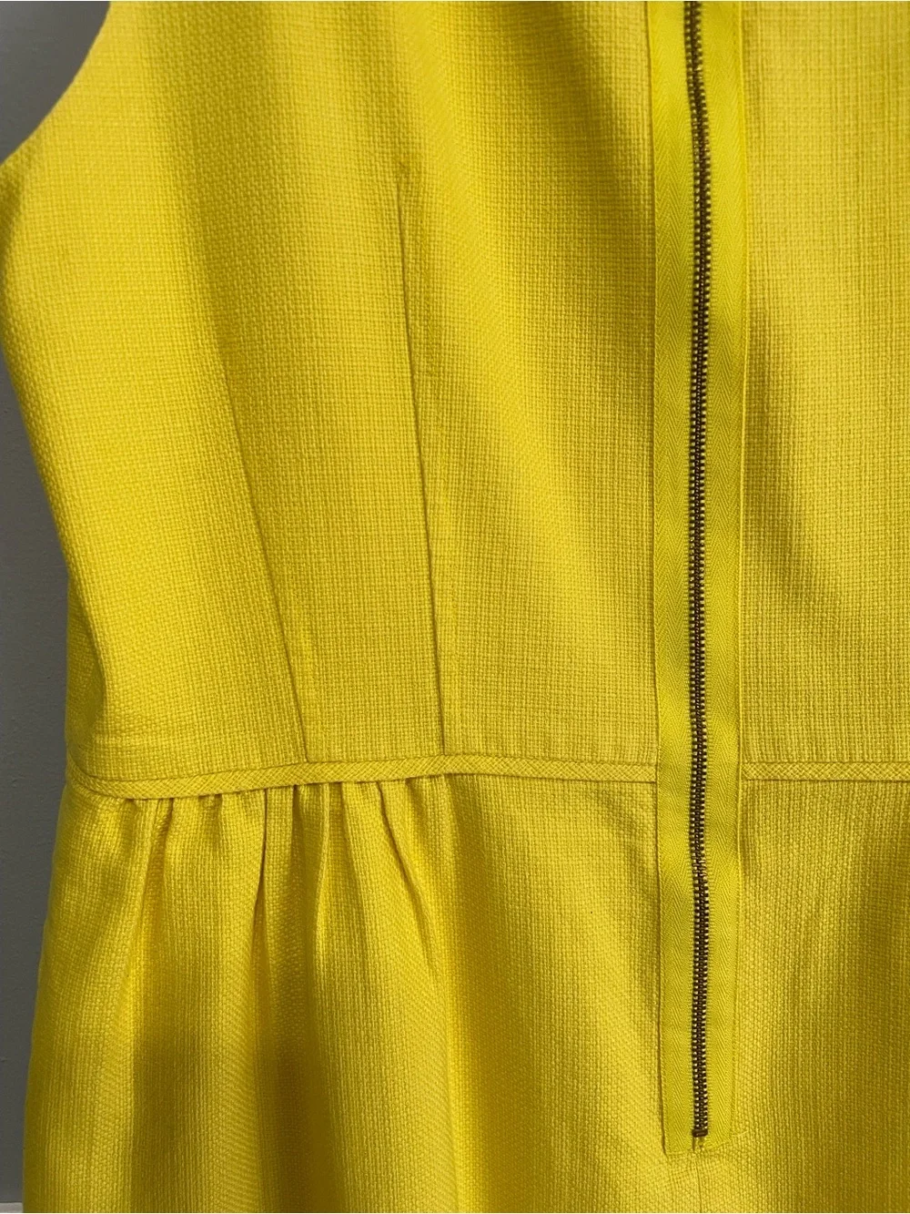 J Crew Yellow Sheath Dress with pockets!